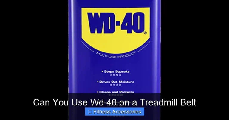 Can You Use Wd 40 on a Treadmill Belt