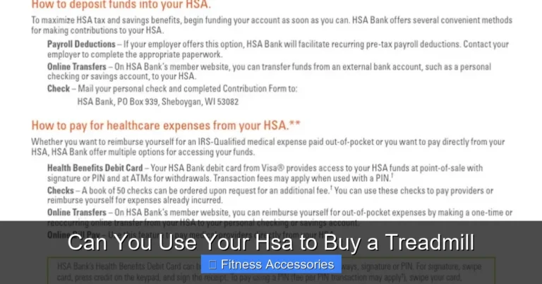 Can You Use Your Hsa to Buy a Treadmill