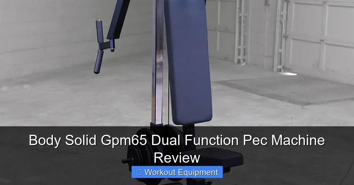 Body Solid Gpm65 Dual Function Pec Machine Review