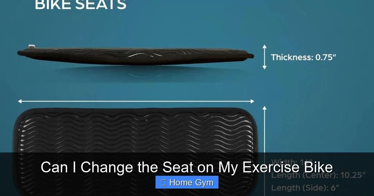 Can I Change the Seat on My Exercise Bike