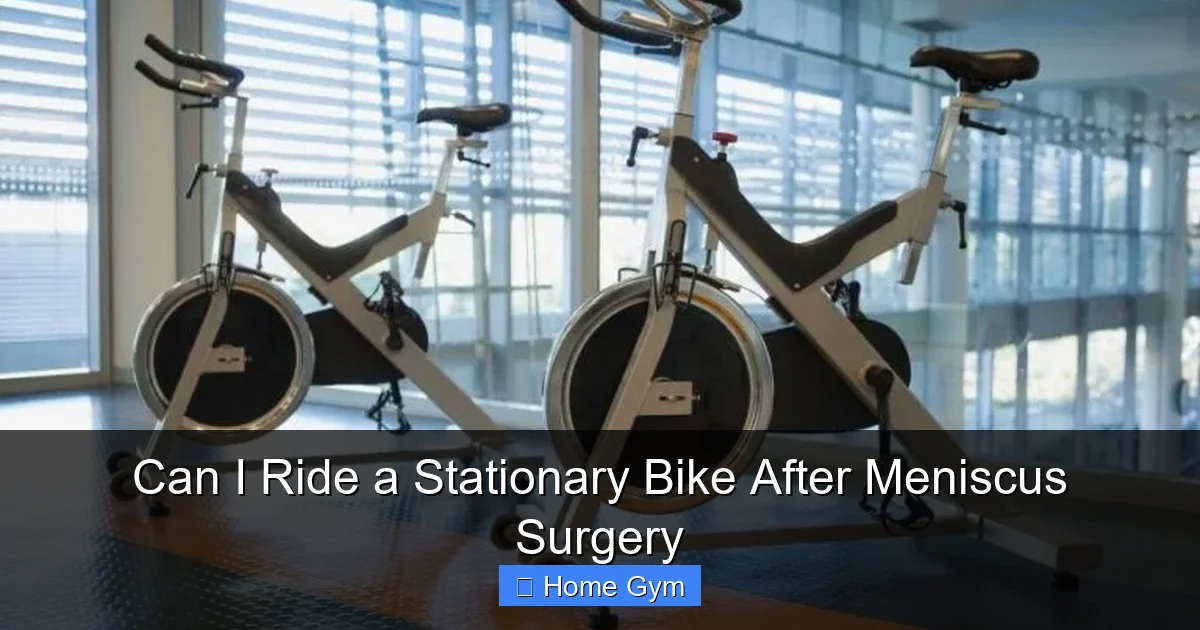 Can I Ride a Stationary Bike After Meniscus Surgery