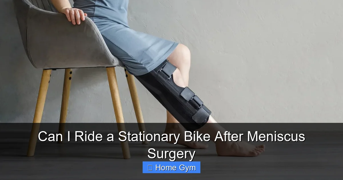 Can I Ride a Stationary Bike After Meniscus Surgery