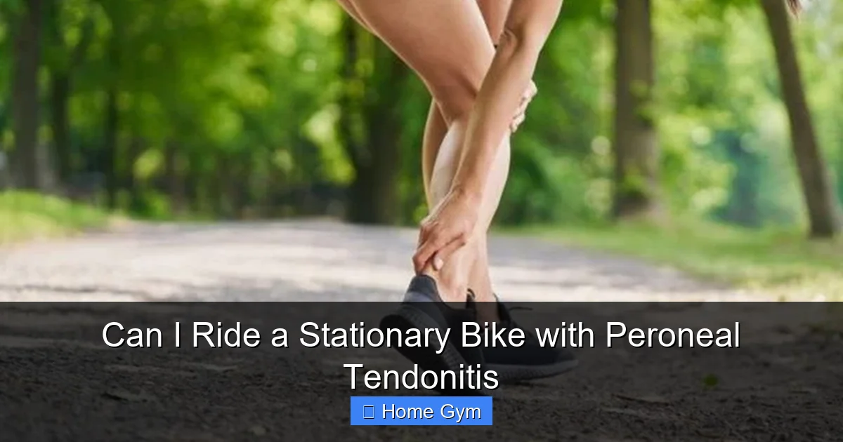 Can I Ride a Stationary Bike with Peroneal Tendonitis