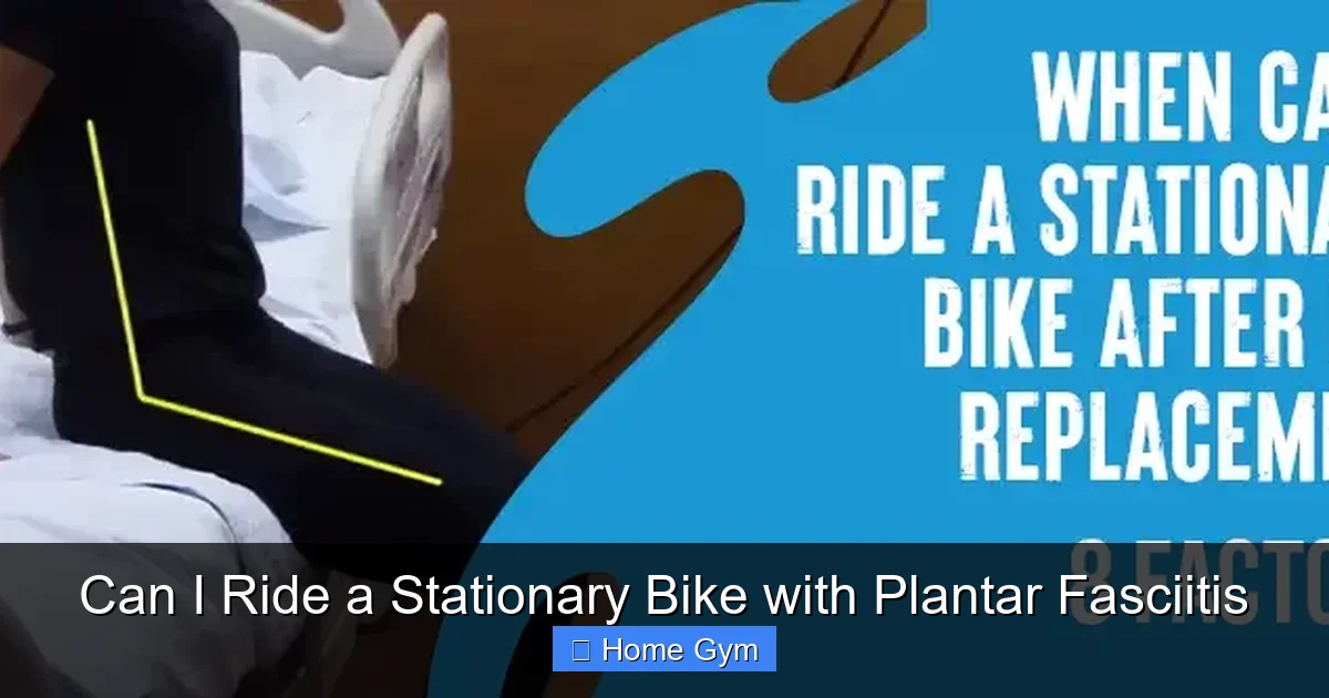 Can I Ride a Stationary Bike with Plantar Fasciitis