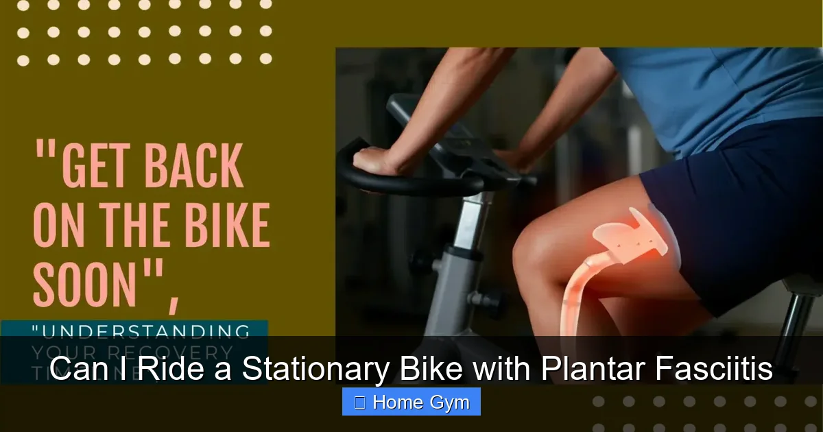 Can I Ride a Stationary Bike with Plantar Fasciitis