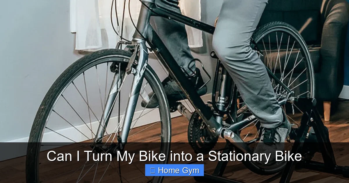 Can I Turn My Bike into a Stationary Bike