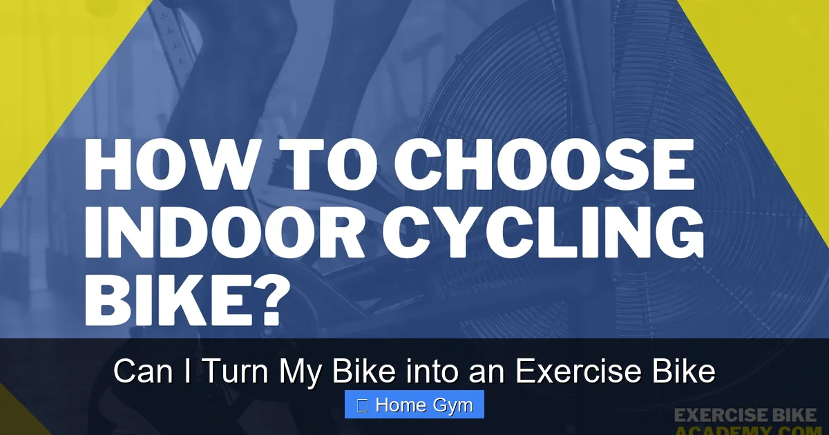 Can I Turn My Bike into an Exercise Bike