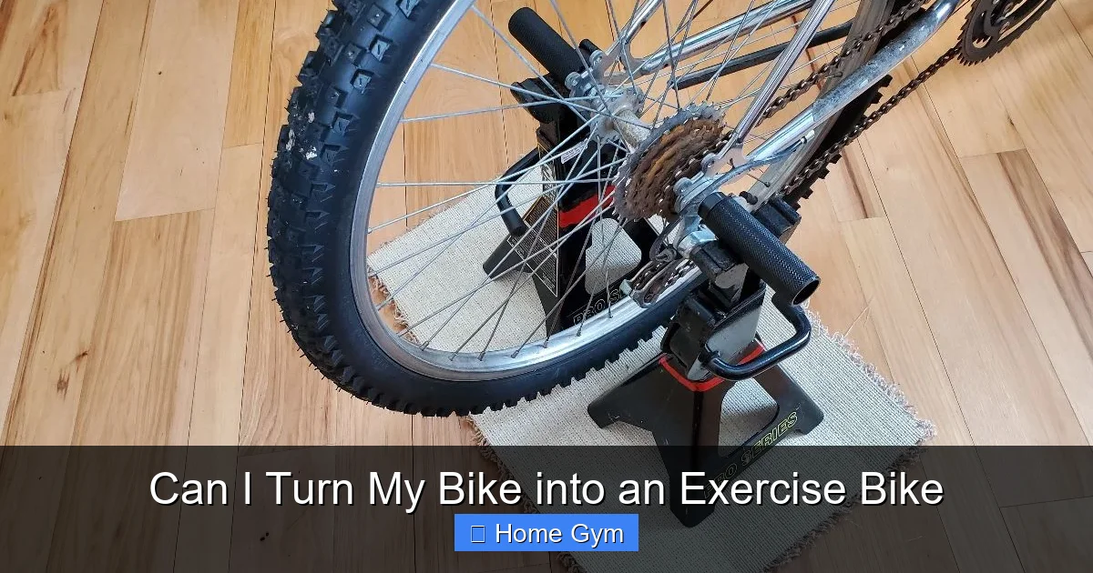 Can I Turn My Bike into an Exercise Bike