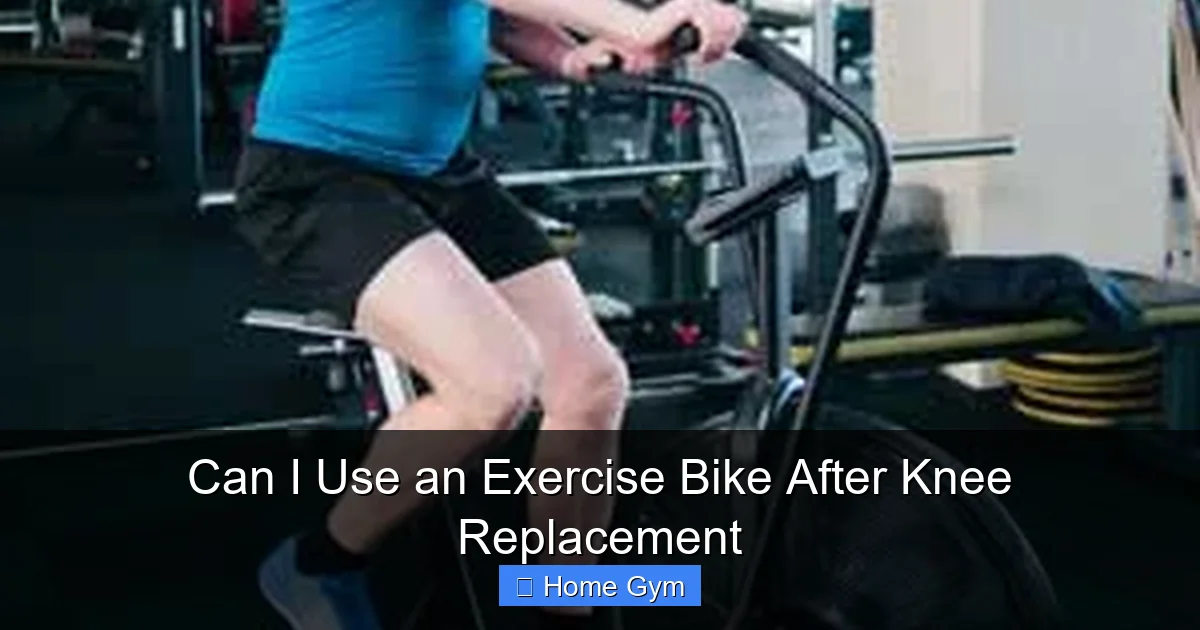Can I Use an Exercise Bike After Knee Replacement
