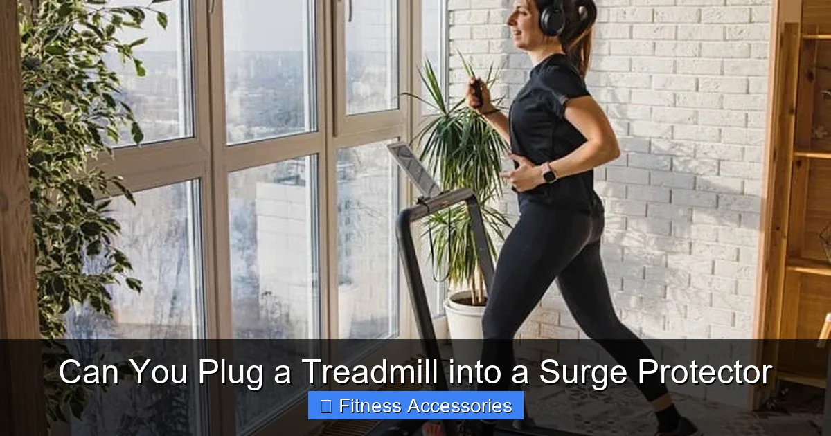 Can You Plug a Treadmill into a Surge Protector - gymhike.com