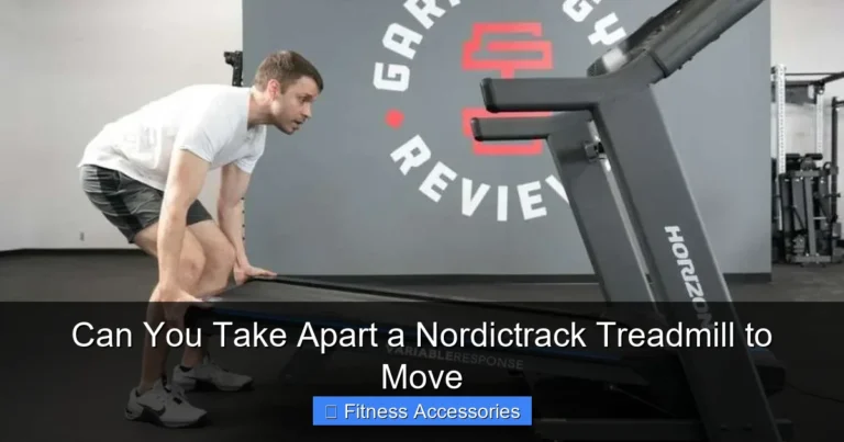 Can You Take Apart a Nordictrack Treadmill to Move