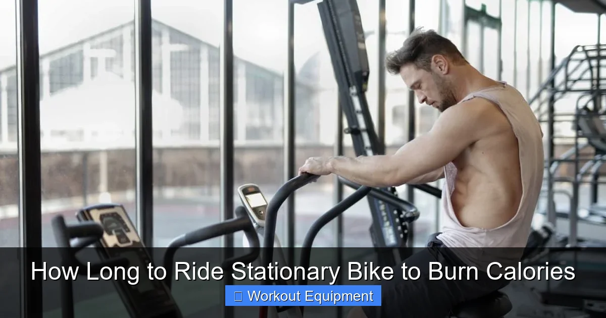 How Long to Ride Stationary Bike to Burn Calories