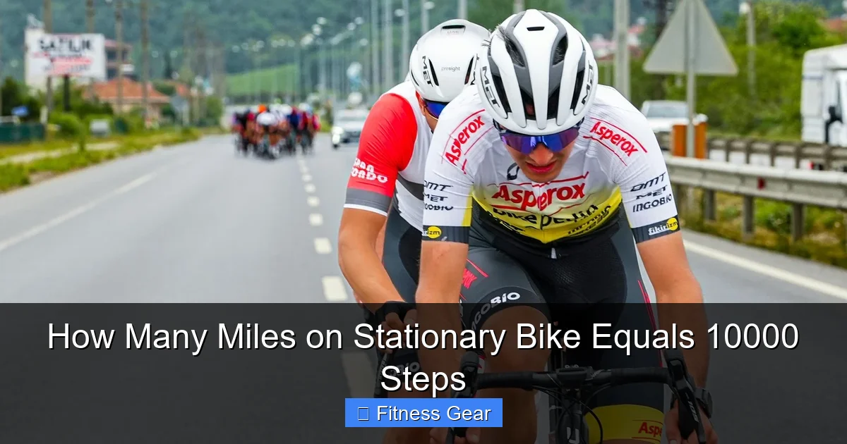 How Many Miles on Stationary Bike Equals 10000 Steps