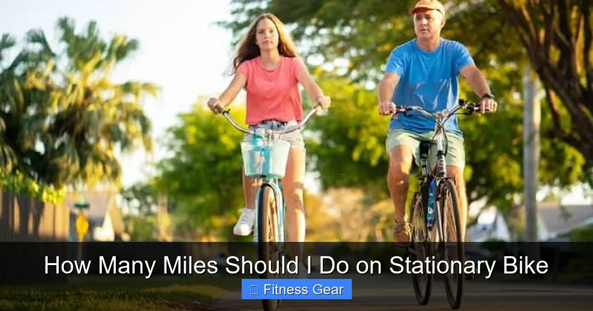 How Many Miles Should I Do on Stationary Bike