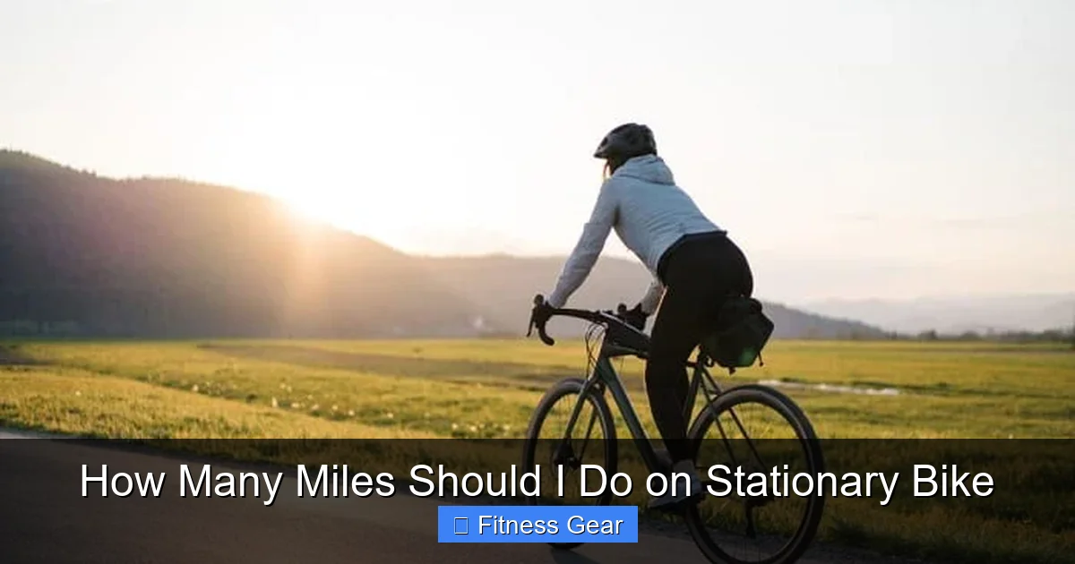 How Many Miles Should I Do on Stationary Bike
