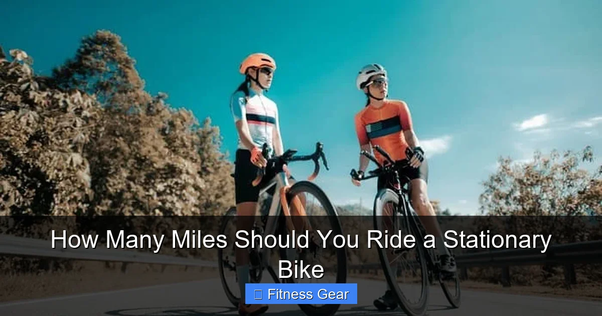 How Many Miles Should You Ride a Stationary Bike