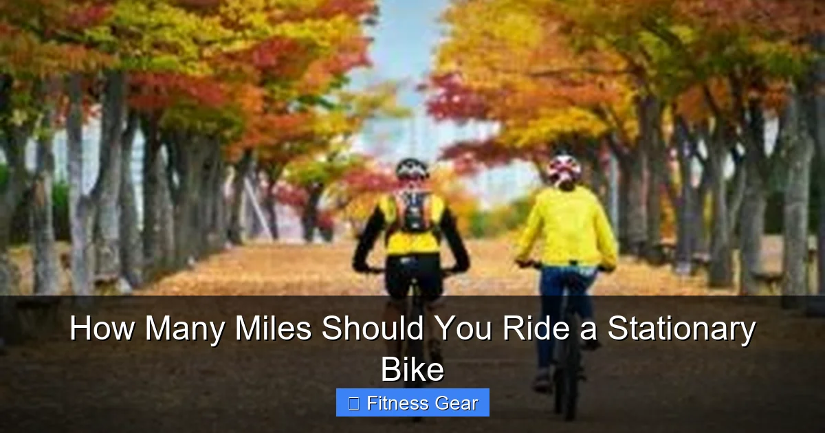 How Many Miles Should You Ride a Stationary Bike