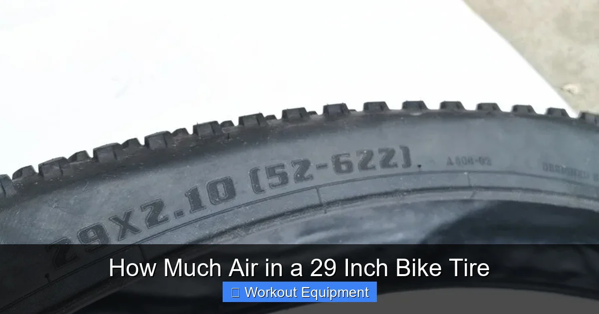 How Much Air in a 29 Inch Bike Tire