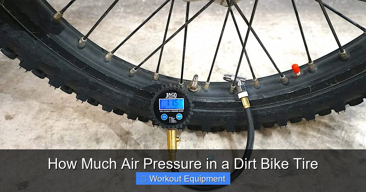 How Much Air Pressure in a Dirt Bike Tire