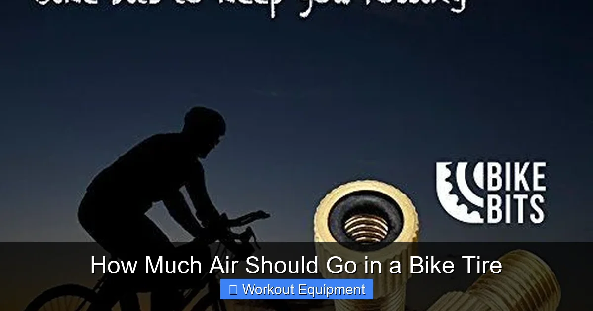 How Much Air Should Go in a Bike Tire