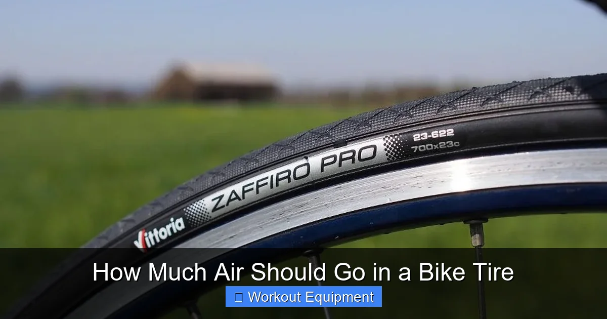 How Much Air Should Go in a Bike Tire