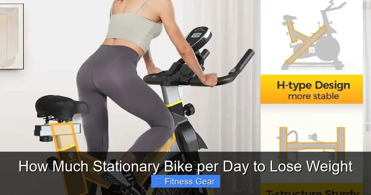 How Much Stationary Bike per Day to Lose Weight