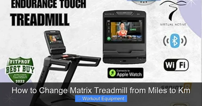How to Change Matrix Treadmill from Miles to Km