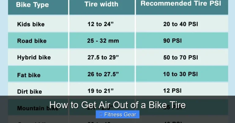How to Get Air Out of a Bike Tire