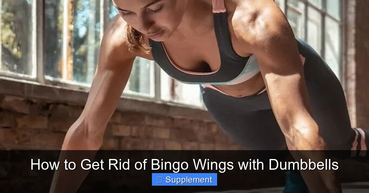 How to Get Rid of Bingo Wings with Dumbbells