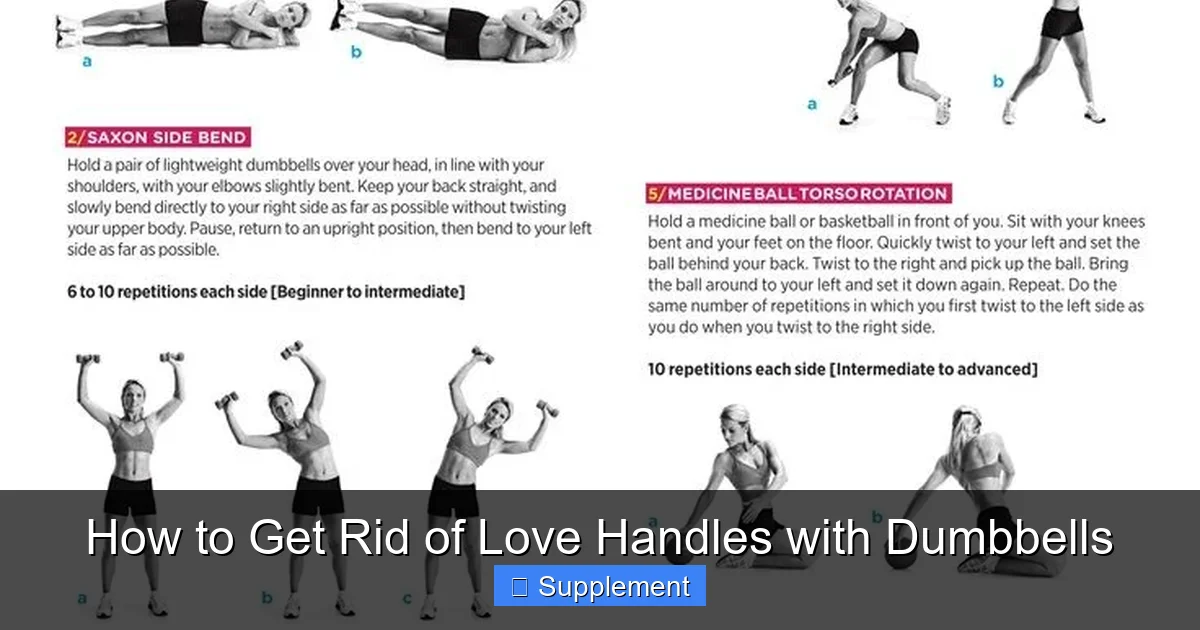 How to Get Rid of Love Handles with Dumbbells