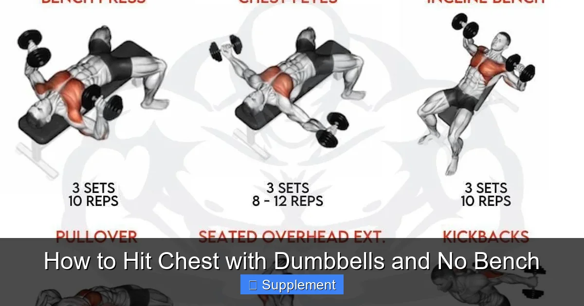 How to Hit Chest with Dumbbells and No Bench
