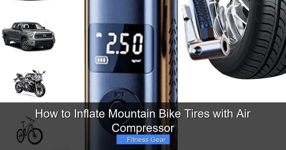 How to Inflate Mountain Bike Tires with Air Compressor