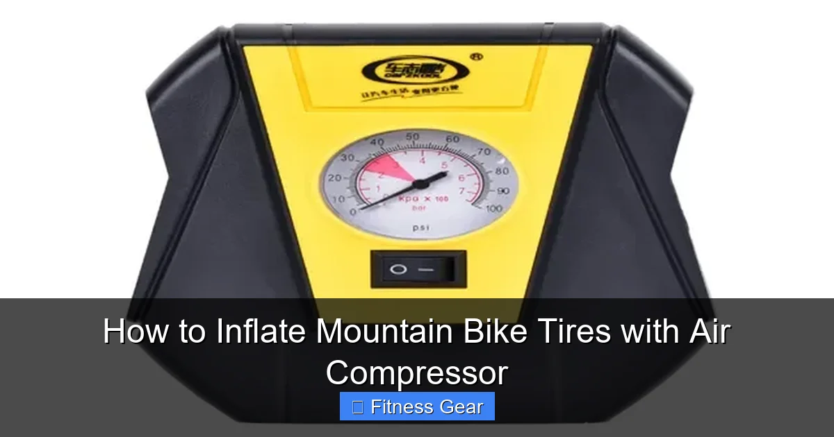 How to Inflate Mountain Bike Tires with Air Compressor