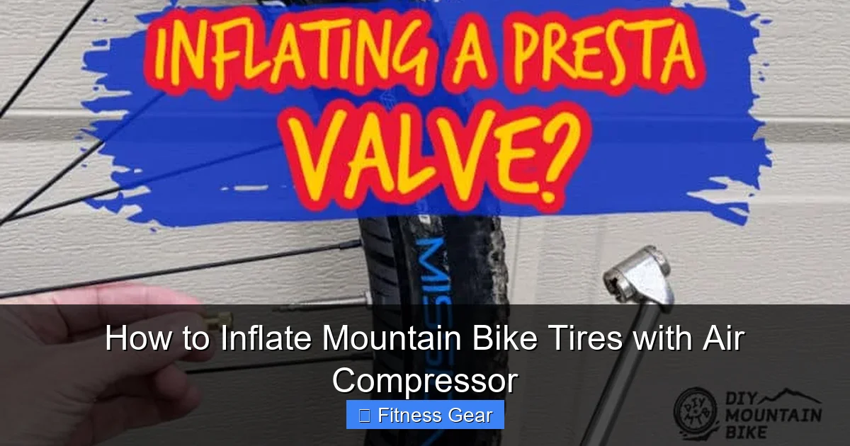 How to Inflate Mountain Bike Tires with Air Compressor