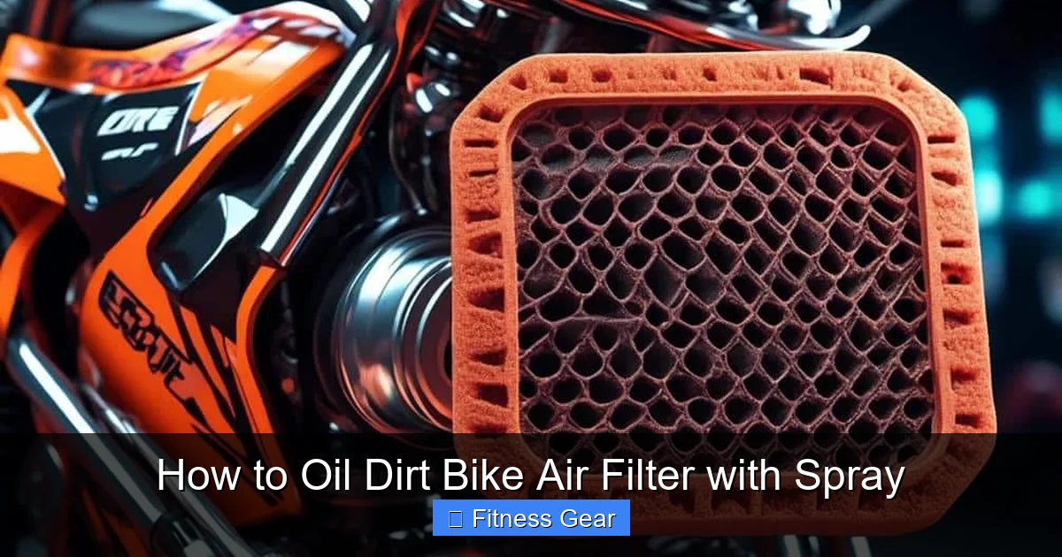 How to Oil Dirt Bike Air Filter with Spray