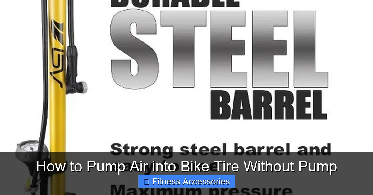How to Pump Air into Bike Tire Without Pump