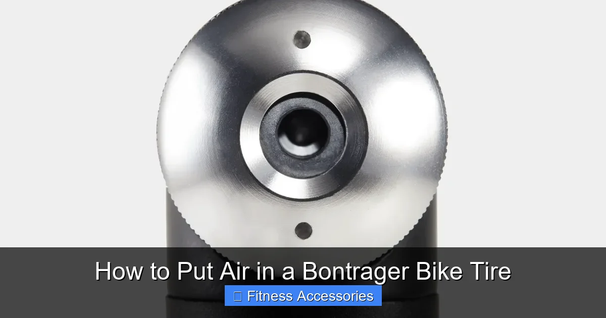 How to Put Air in a Bontrager Bike Tire