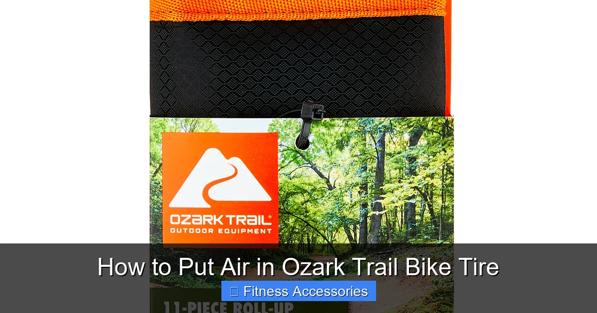 How to Put Air in Ozark Trail Bike Tire