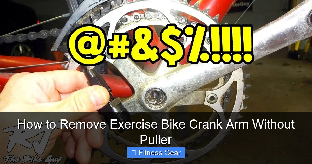 How to Remove Exercise Bike Crank Arm Without Puller