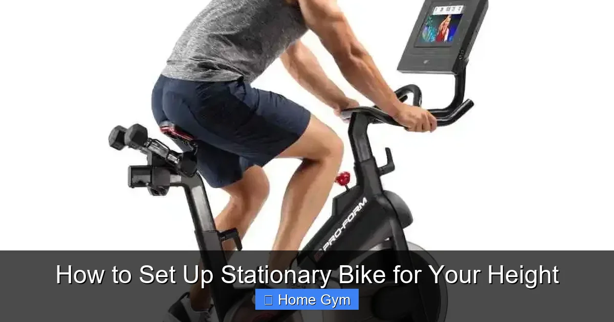 How to Set Up Stationary Bike for Your Height