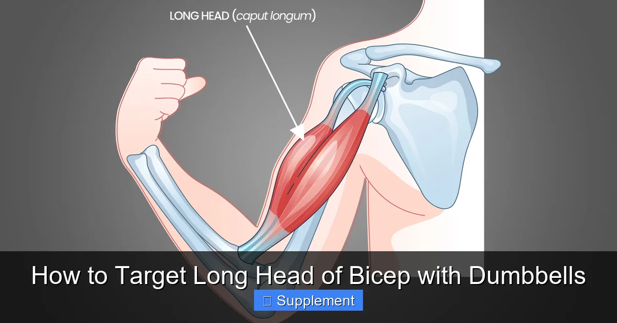 How to Target Long Head of Bicep with Dumbbells