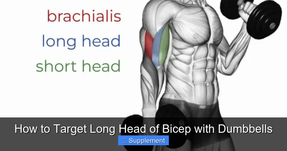 How to Target Long Head of Bicep with Dumbbells