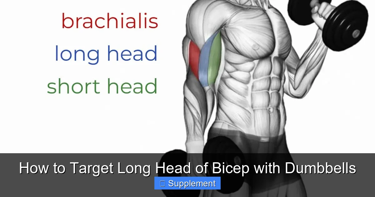 How to Target Long Head of Bicep with Dumbbells