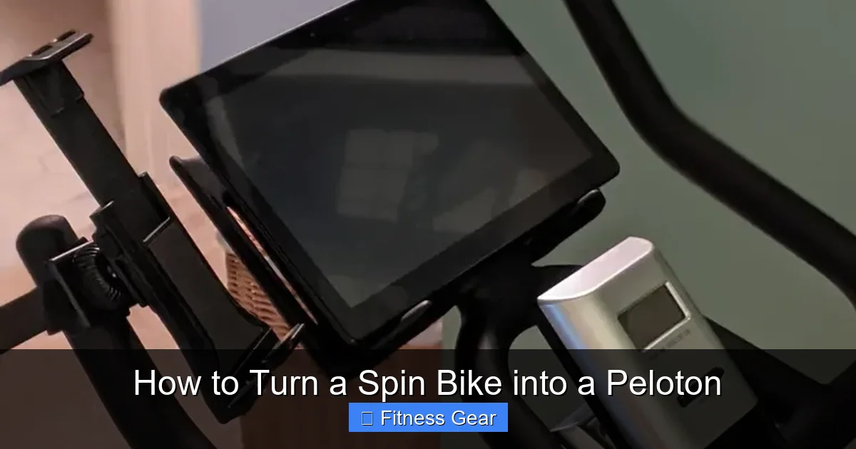 How to Turn a Spin Bike into a Peloton
