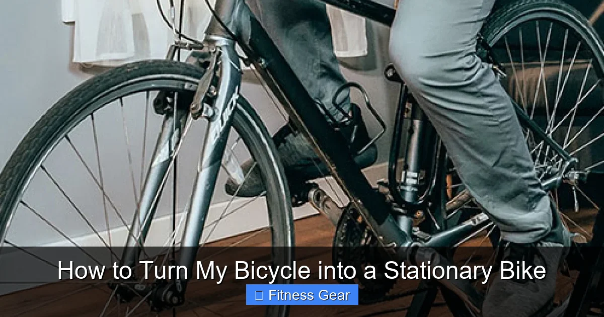 How to Turn My Bicycle into a Stationary Bike
