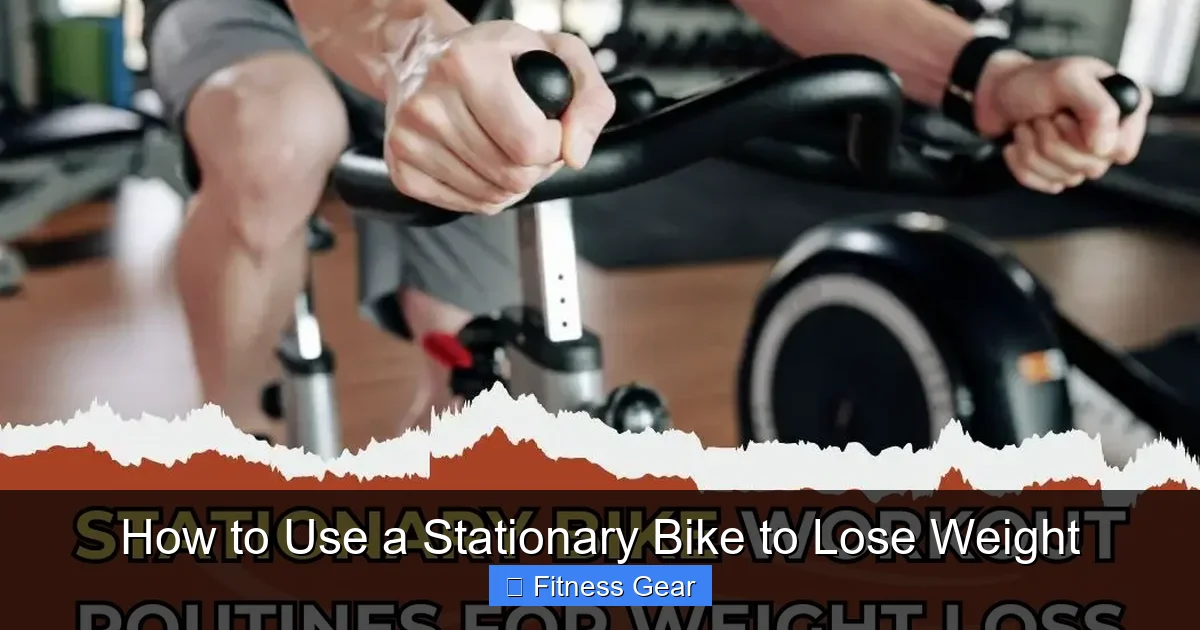 How to Use a Stationary Bike to Lose Weight