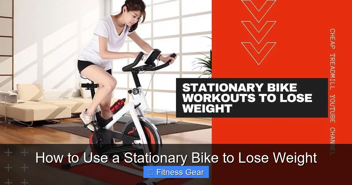 How to Use a Stationary Bike to Lose Weight
