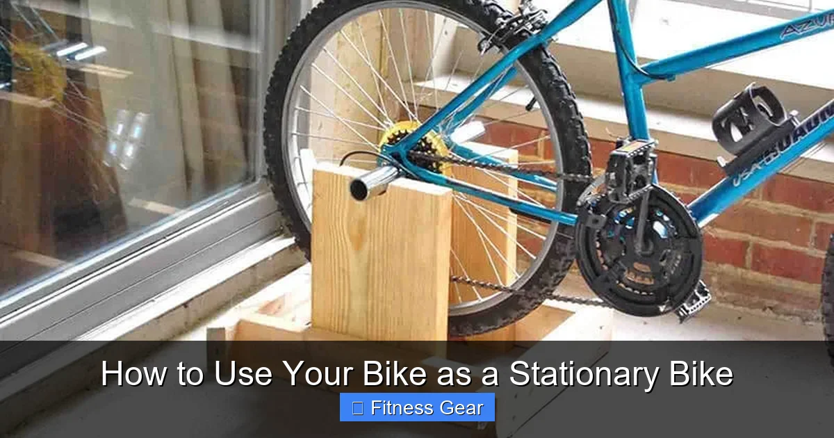 How to Use Your Bike as a Stationary Bike
