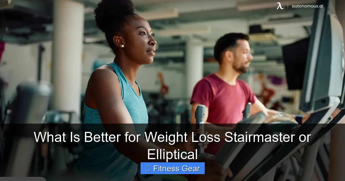 What Is Better for Weight Loss Stairmaster or Elliptical