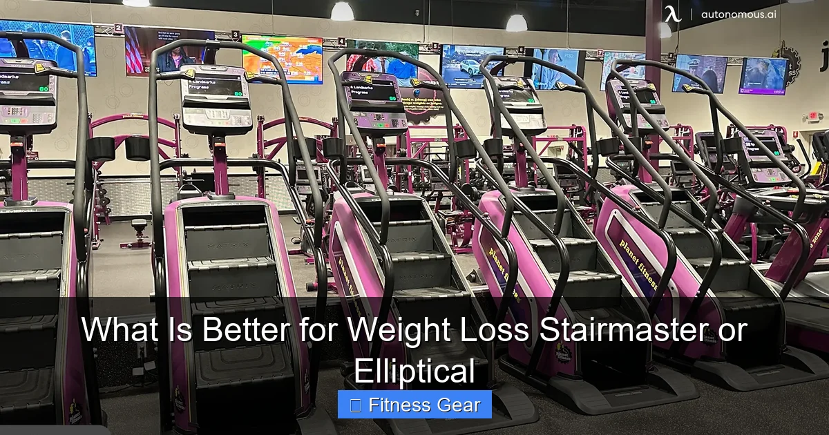 What Is Better for Weight Loss Stairmaster or Elliptical